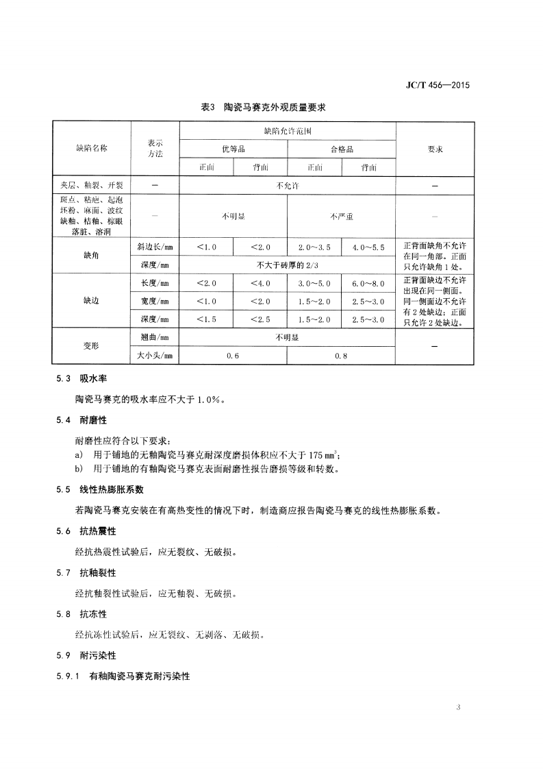 JCT456-2015 陶瓷马赛克.pdf 第5页