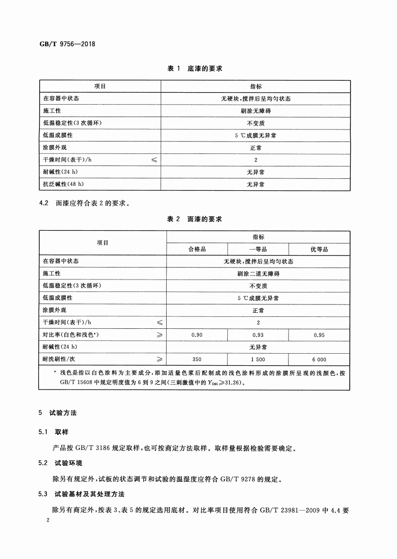 GBT9756-2018 合成树脂乳液内墙涂料.pdf 第5页
