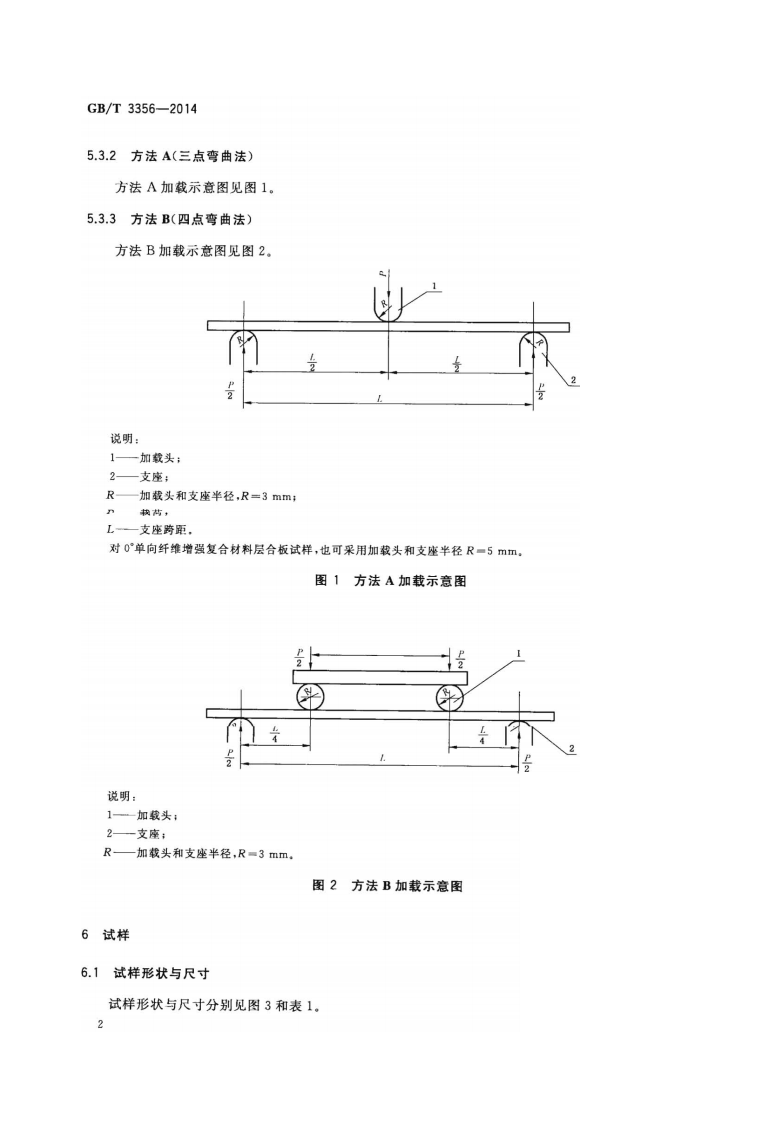 GBT3356-2014 定向纤维增强聚合物基复合材料弯曲性能试验方法.pdf 第4页