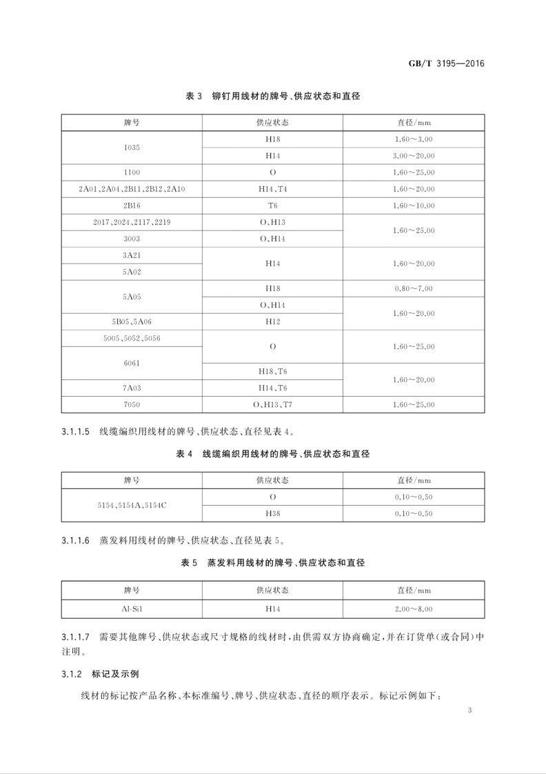 GBT3195-2016 铝及铝合金拉制圆线材.pdf 第5页