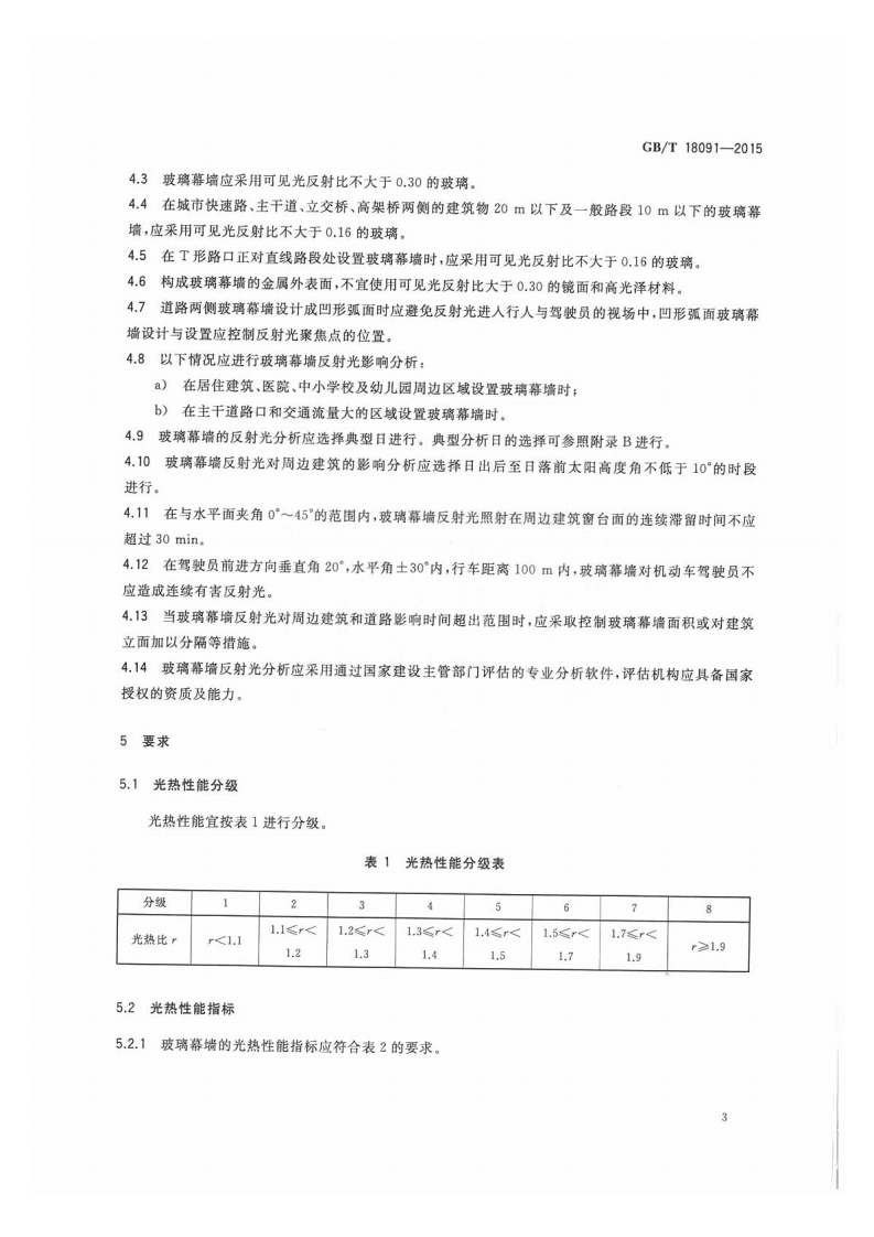 GBT 18091-2015玻璃幕墙光热性能.pdf 第5页