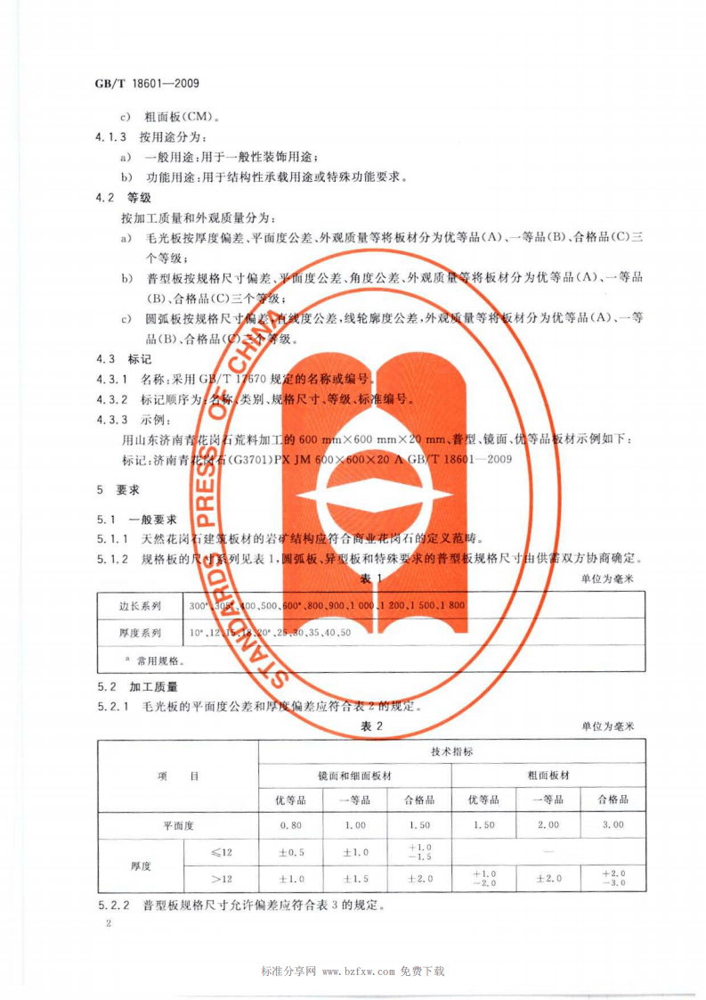 GBT 18601-2009 天然花岗石建筑板材.pdf 第4页