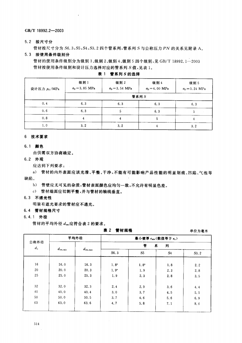 GB18992.2-2003 冷热水用交联聚乙烯（PE-X）管道系统 第2部分 管材.pdf 第4页