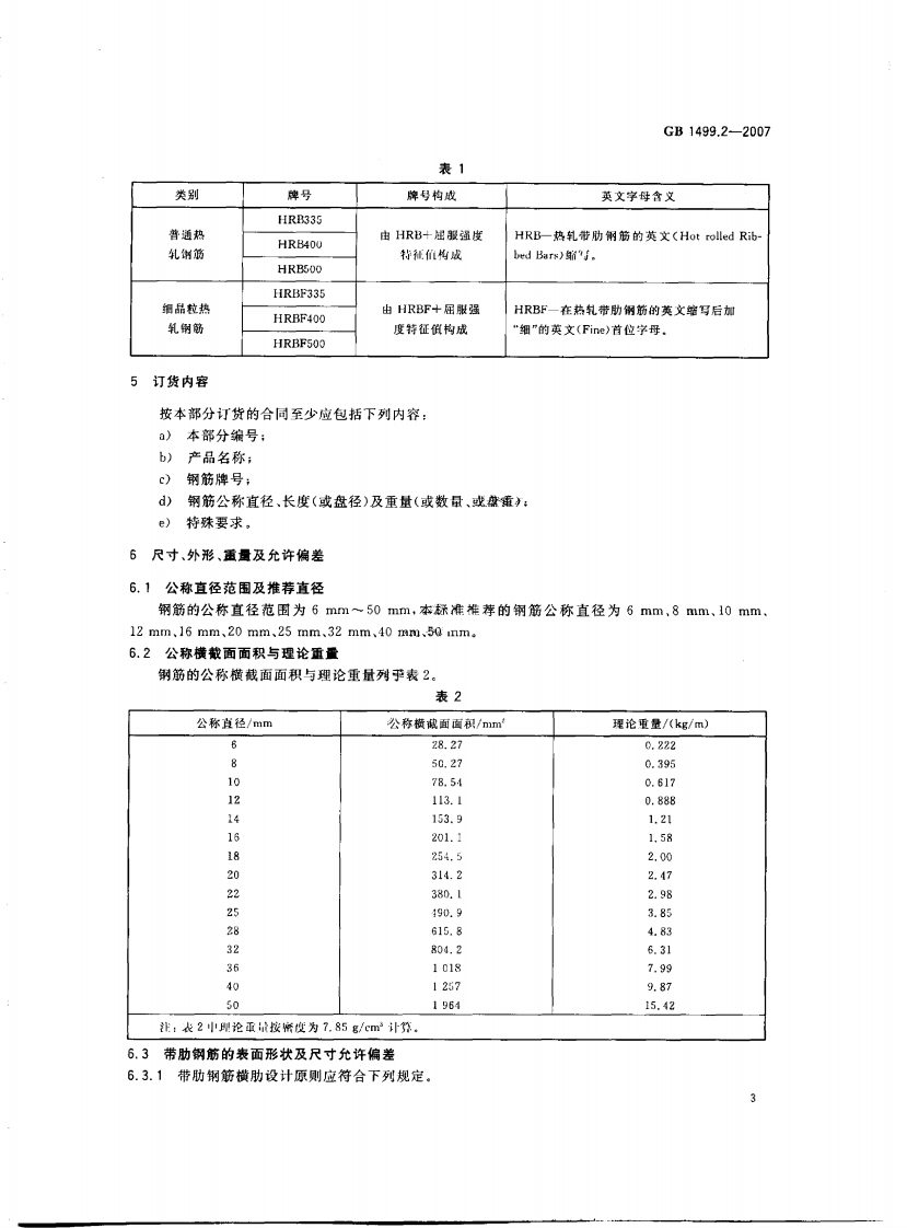 GB1499.2-2007 钢筋混凝土用钢 第2部分热轧带肋钢筋.pdf 第5页