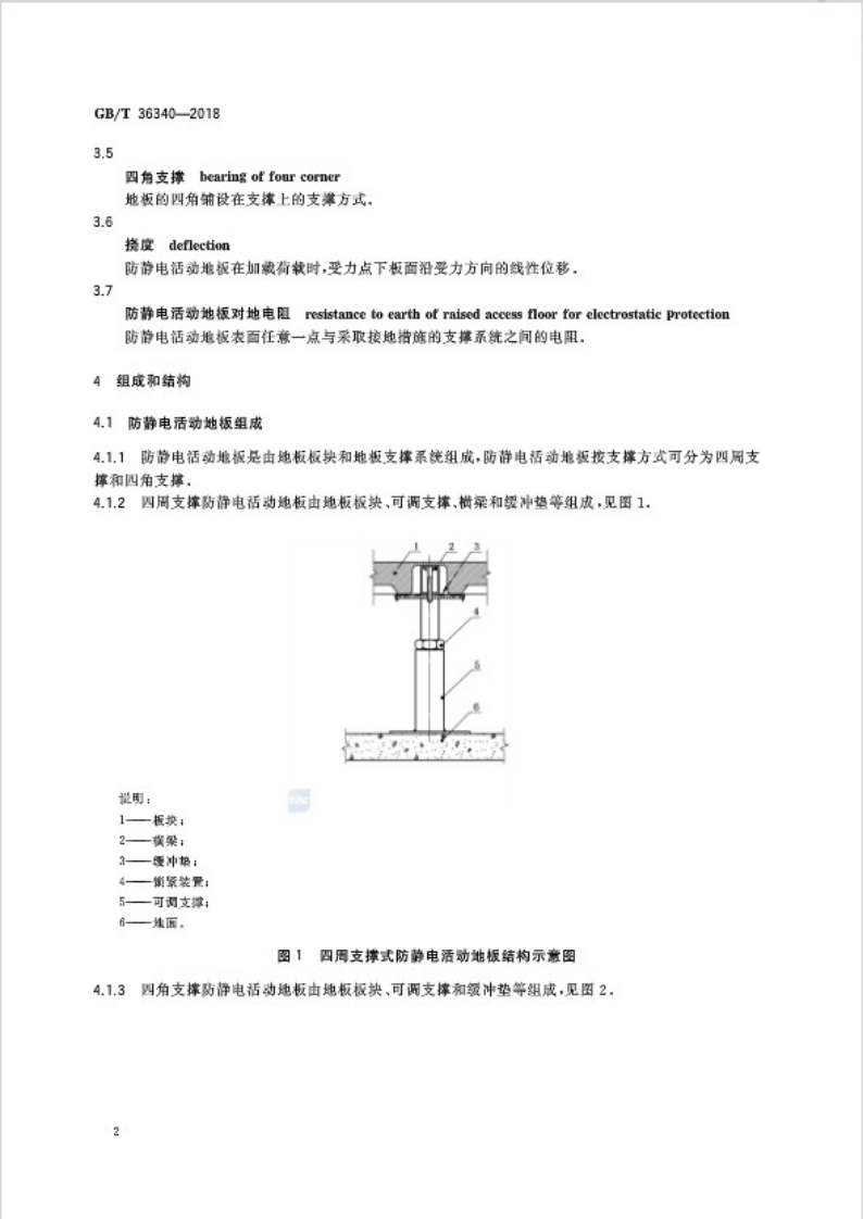 GBT36340-2018 防静电活动地板通用规范.pdf 第5页