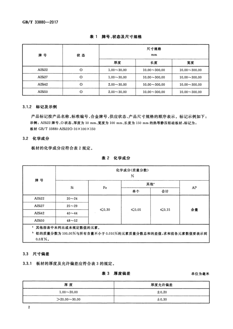 GBT33880-2017 热等静压铝硅合金板材.pdf 第4页