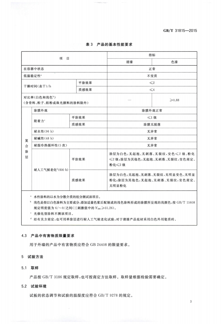 GBT31815-2015 建筑外表面用自清洁涂料.pdf 第5页