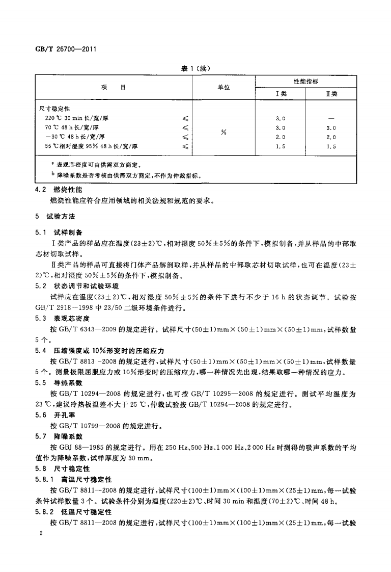 GBT26700-2011 门体填充用硬质聚氨酯泡沫塑料.pdf 第4页