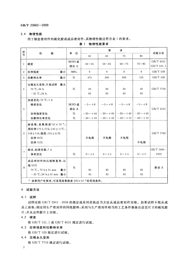 GBT23662-2009 混凝土道路伸缩缝用橡胶密封件.pdf 第4页