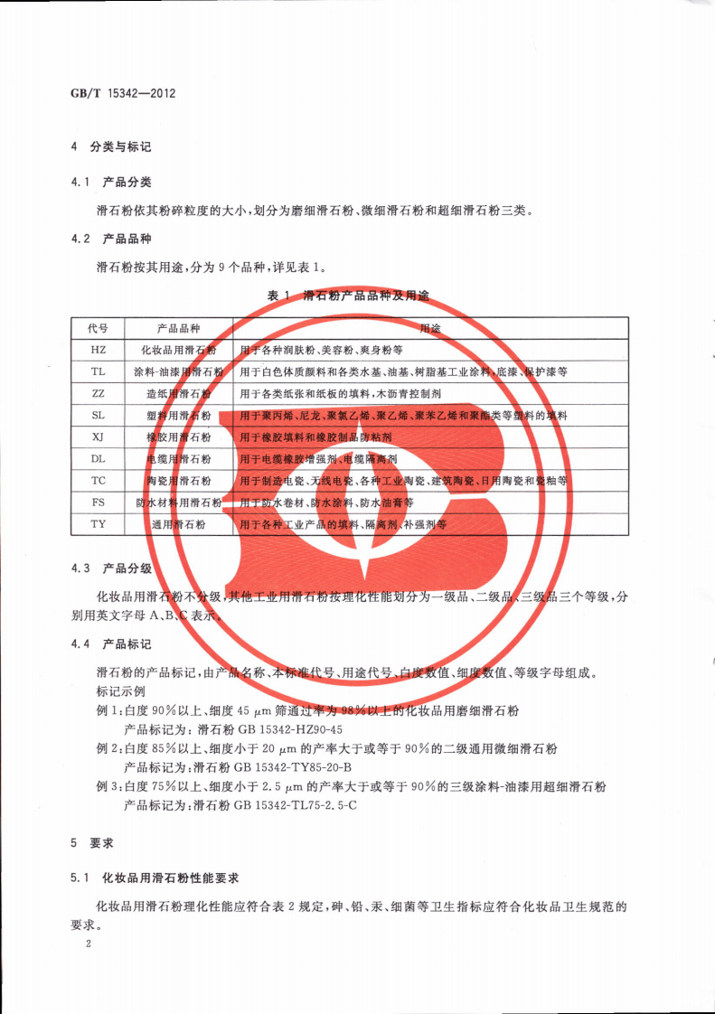 GBT15342-2012 滑石粉.pdf 第5页