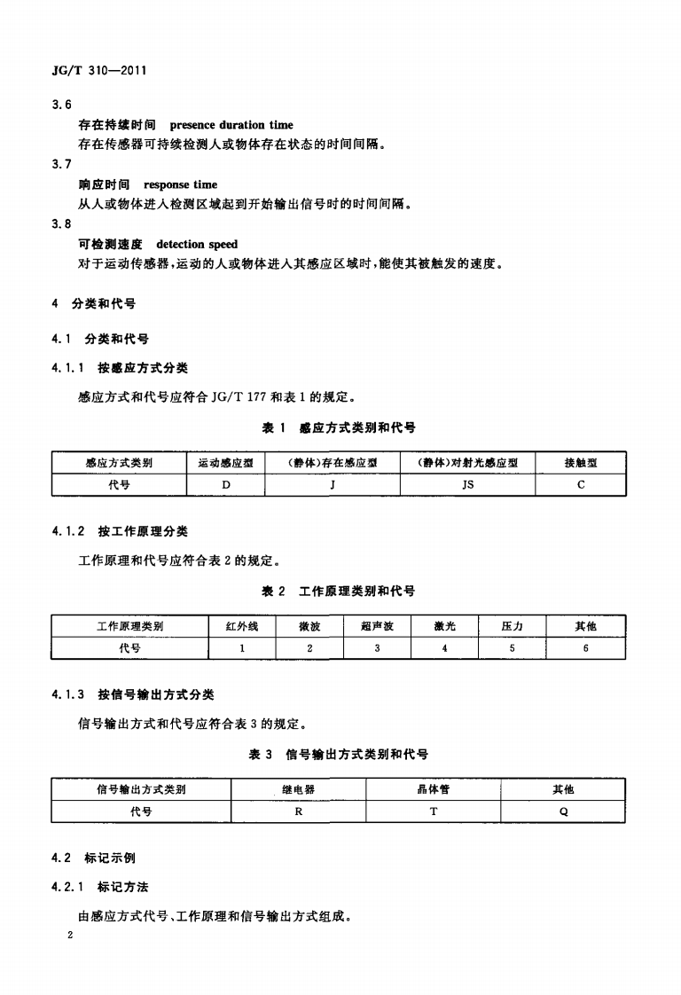JGT310-2011 人行自动门用传感器.pdf 第4页
