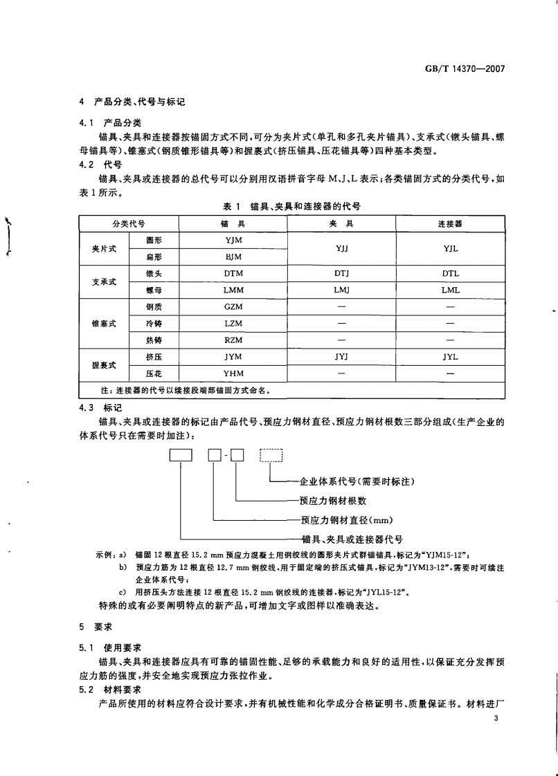 GBT14370-2007 预应力筋用锚具、夹具和连接器.pdf 第5页