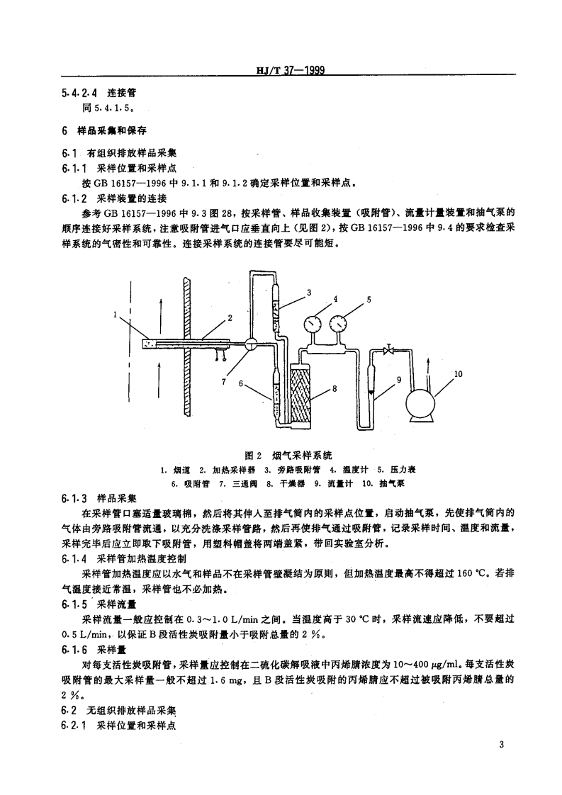 HJ_T 37-1999 固定污染源排气中丙烯腈的测定 气相色谱法.pdf 第5页