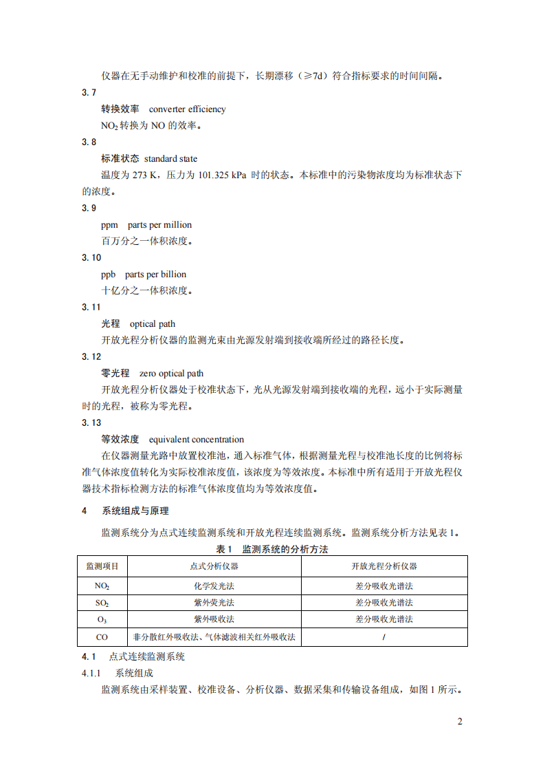 HJ 654-2013 环境空气气态污染物（SO2、NO2、O3、CO）连续自动监测系统技术要求及检测方法.pdf 第5页