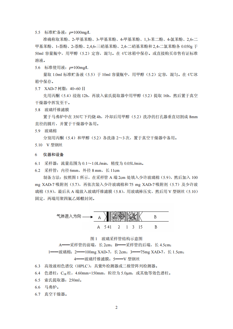 HJ 638-2012 环境空气 酚类化合物的测定 高效液相色谱法.pdf 第5页