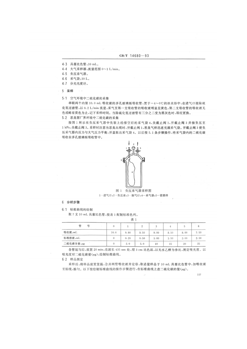 GB_T 14680-93 空气质量 二硫化碳的测定 二乙胺分光光度法.pdf 第2页