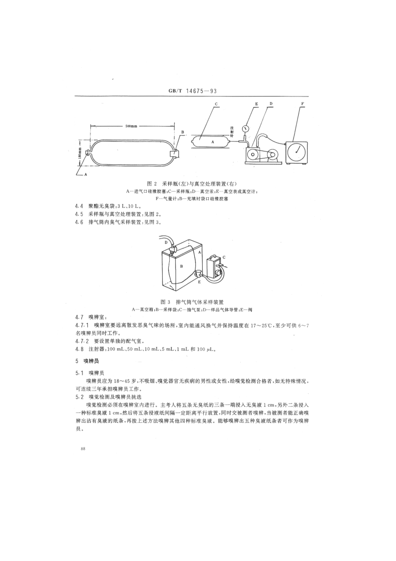 GB_T 14675-93 空气质量 恶臭的测定 三点比较式臭袋法.pdf 第3页