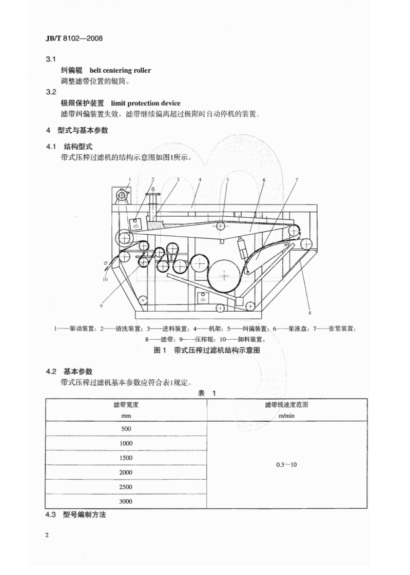 JB_T 8102-2008 带式压榨过滤机.pdf 第5页