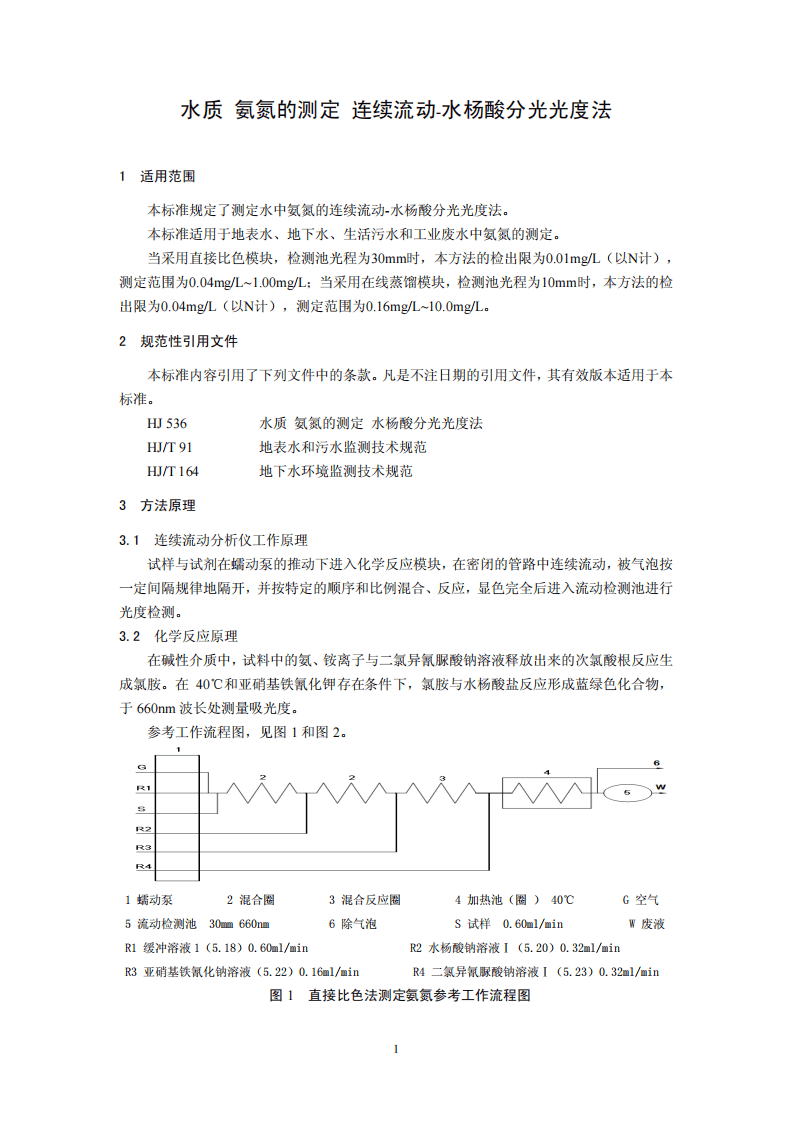 HJ 665-2013 水质 氨氮的测定 连续流动-水杨酸分光光度法.pdf 第4页