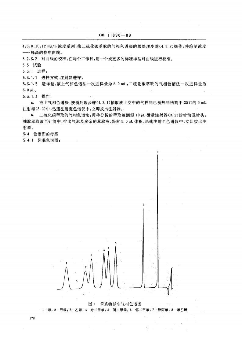 GB 11890-89 水质 苯系物的测定 气相色谱法.pdf 第4页