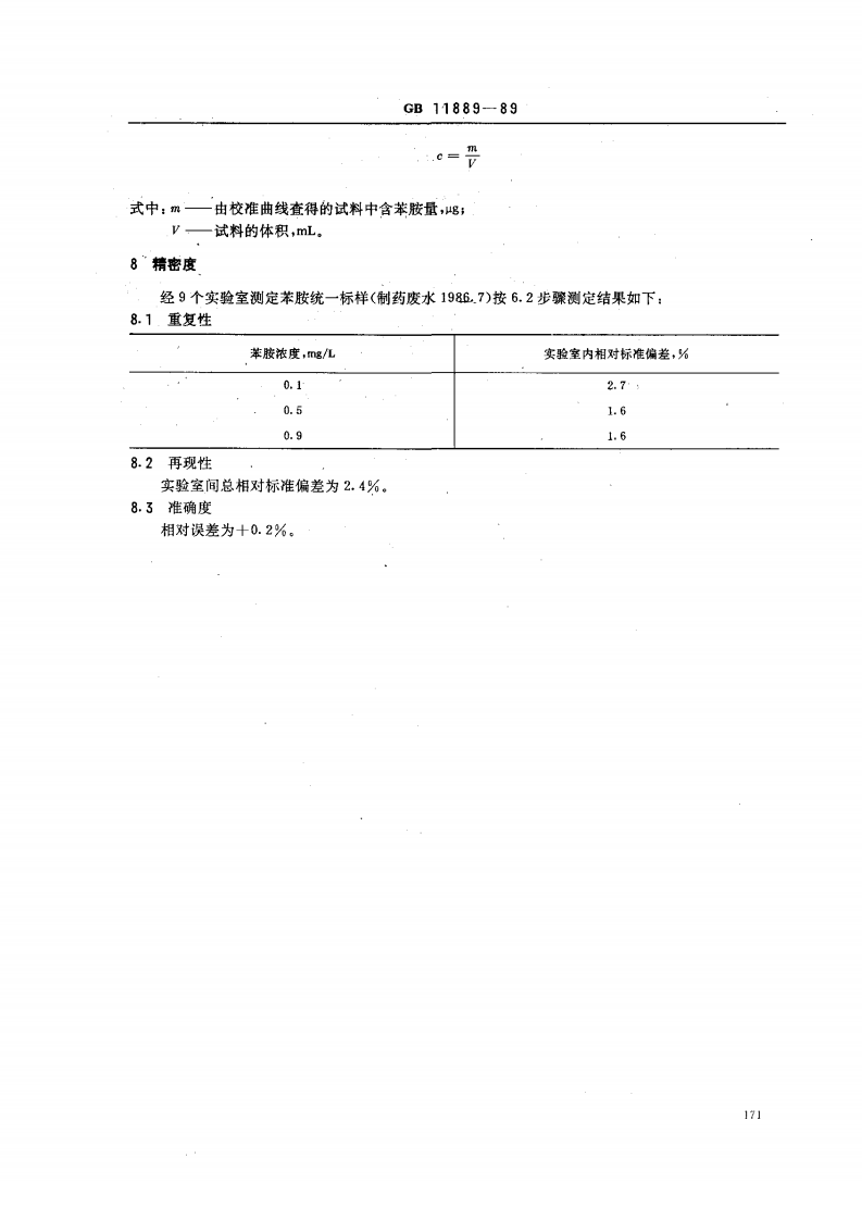 GB 11889-89 水质 苯胺类化合物的测定 N-(1-萘基)乙二胺偶氮分光光度法.pdf 第3页