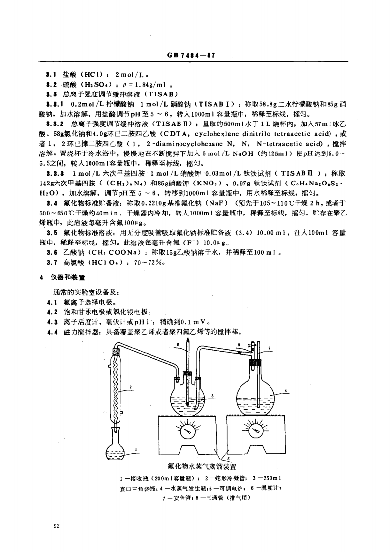 GB 7484-87 水质 氟化物的测定 离子选择电极法.pdf 第2页