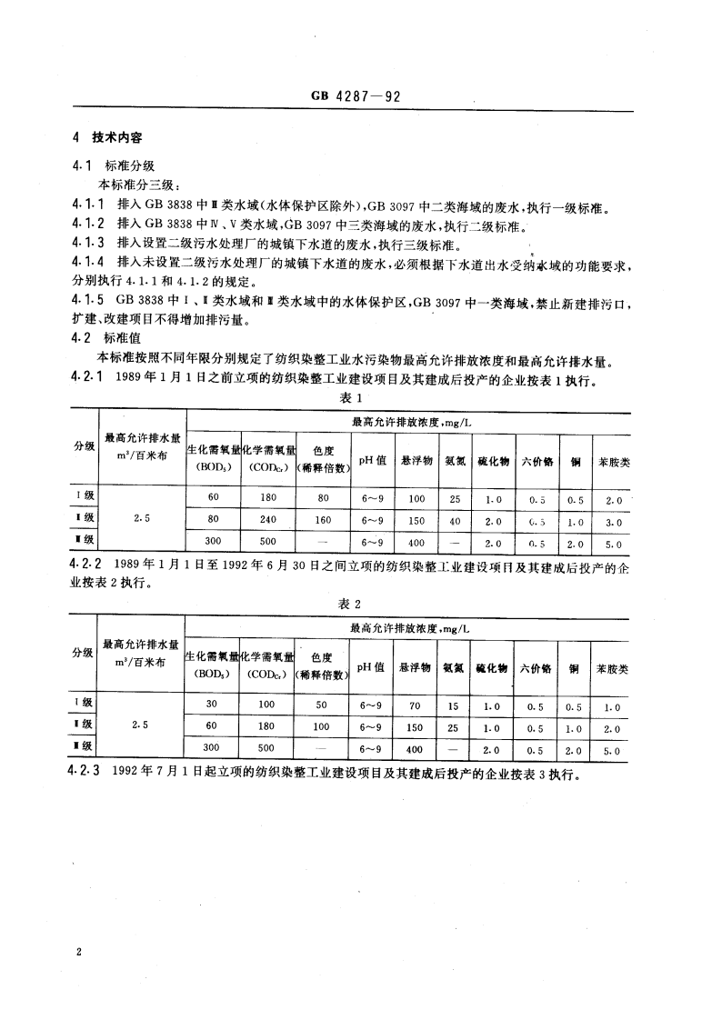GB 4287-92 纺织染整工业水污染物排放标准.pdf 第3页