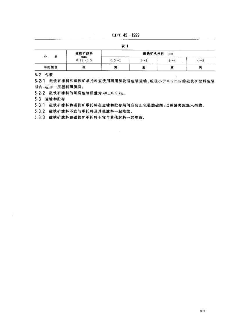 CJ_T 45-1999 水处理用磁铁矿滤料.pdf 第3页