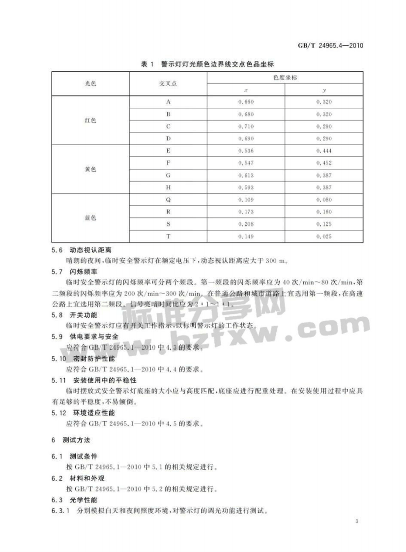 GBT24965.4-2010 交通警示灯 第4部分临时安全警示灯.pdf 第5页
