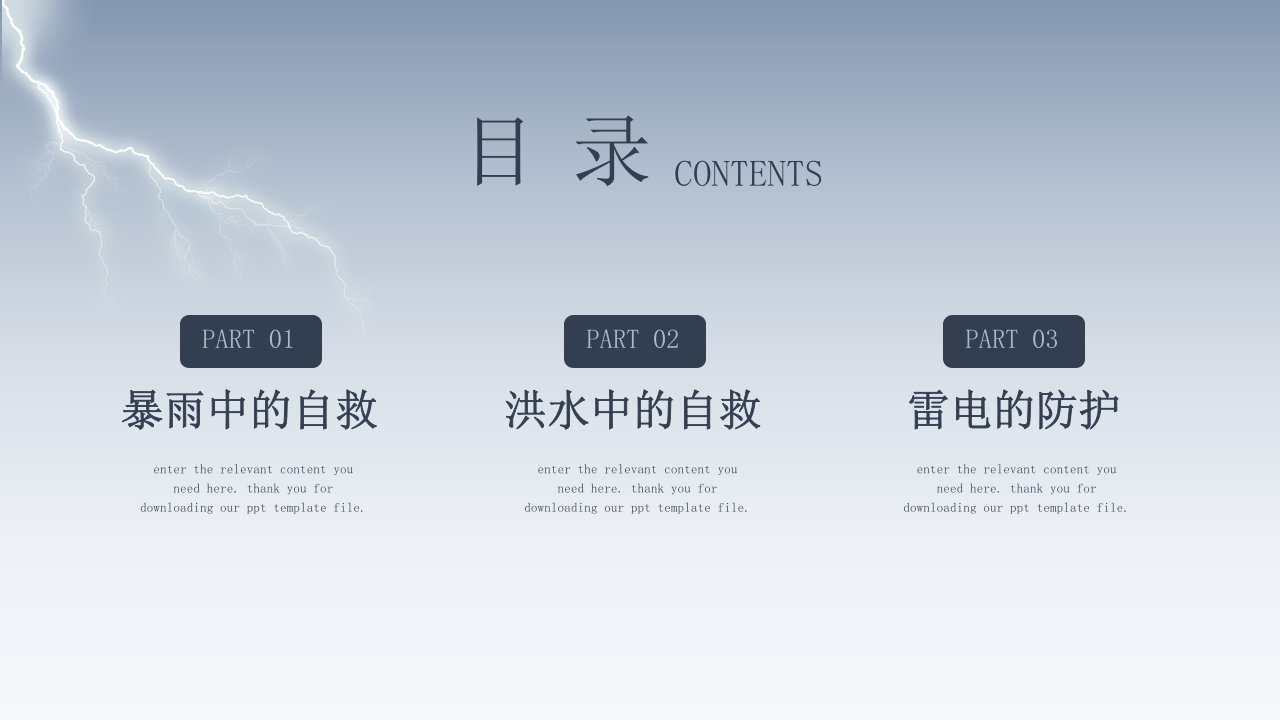预防雷电洪灾暴雨安全知识班会.pptx 第2页