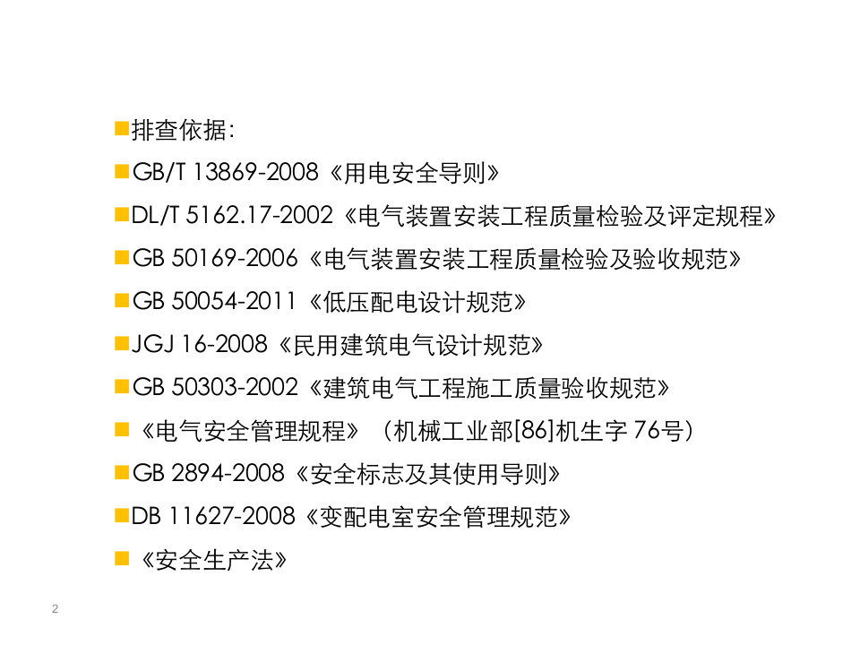 【隐患排查】60种常见电气隐患（带依据）.pptx 第2页