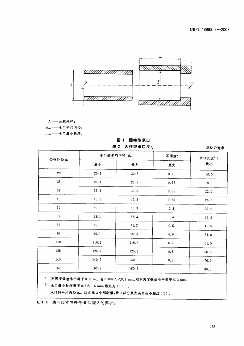 GB18993.3-2003 冷热水用氯化聚氯乙烯（PVC-C）管道系统 第3部分 管件.pdf 第5页