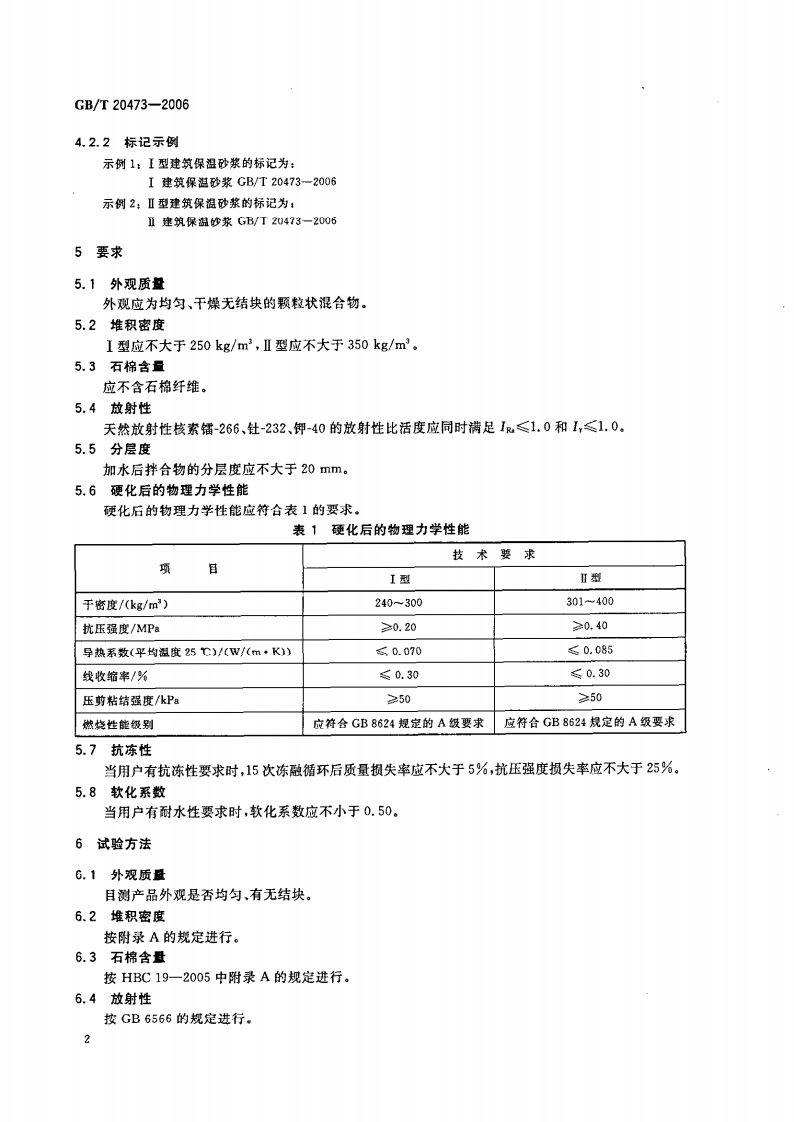 GBT20473-2006 建筑保温砂浆.pdf 第4页