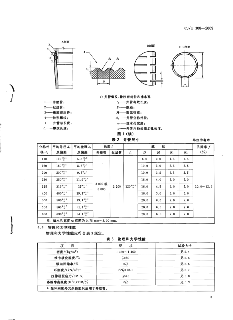 CJT308-2009 水井用硬聚氯乙烯(PVC-U)管材.pdf 第5页