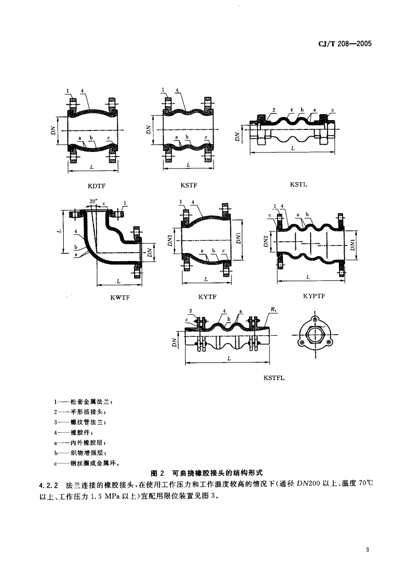 CJT208-2005 可曲挠橡胶接头.pdf 第5页