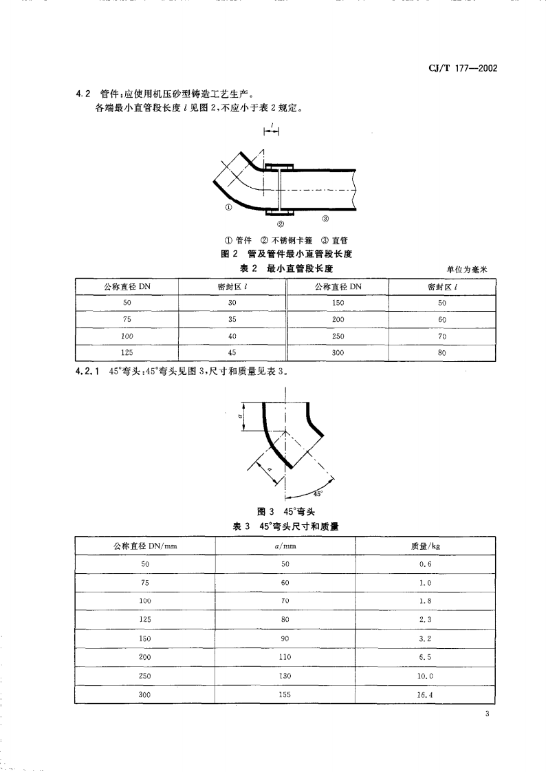 CJT177-2002 建筑排水用卡箍式铸铁管及管件.pdf 第5页