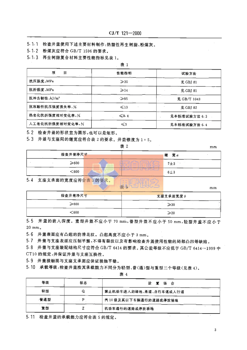 CJT121-2000 再生树脂复合材料检查井盖.pdf 第5页
