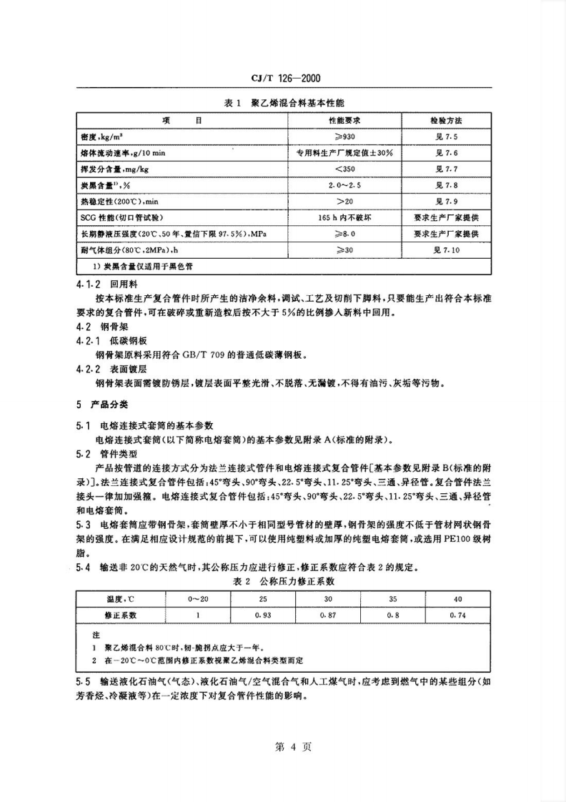 CJT126-2000 燃气用钢骨架聚乙烯塑料复合管件.pdf 第4页