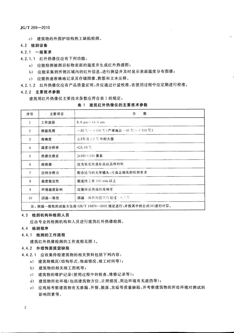 JGT269-2010 建筑红外热像检测要求.pdf 第5页