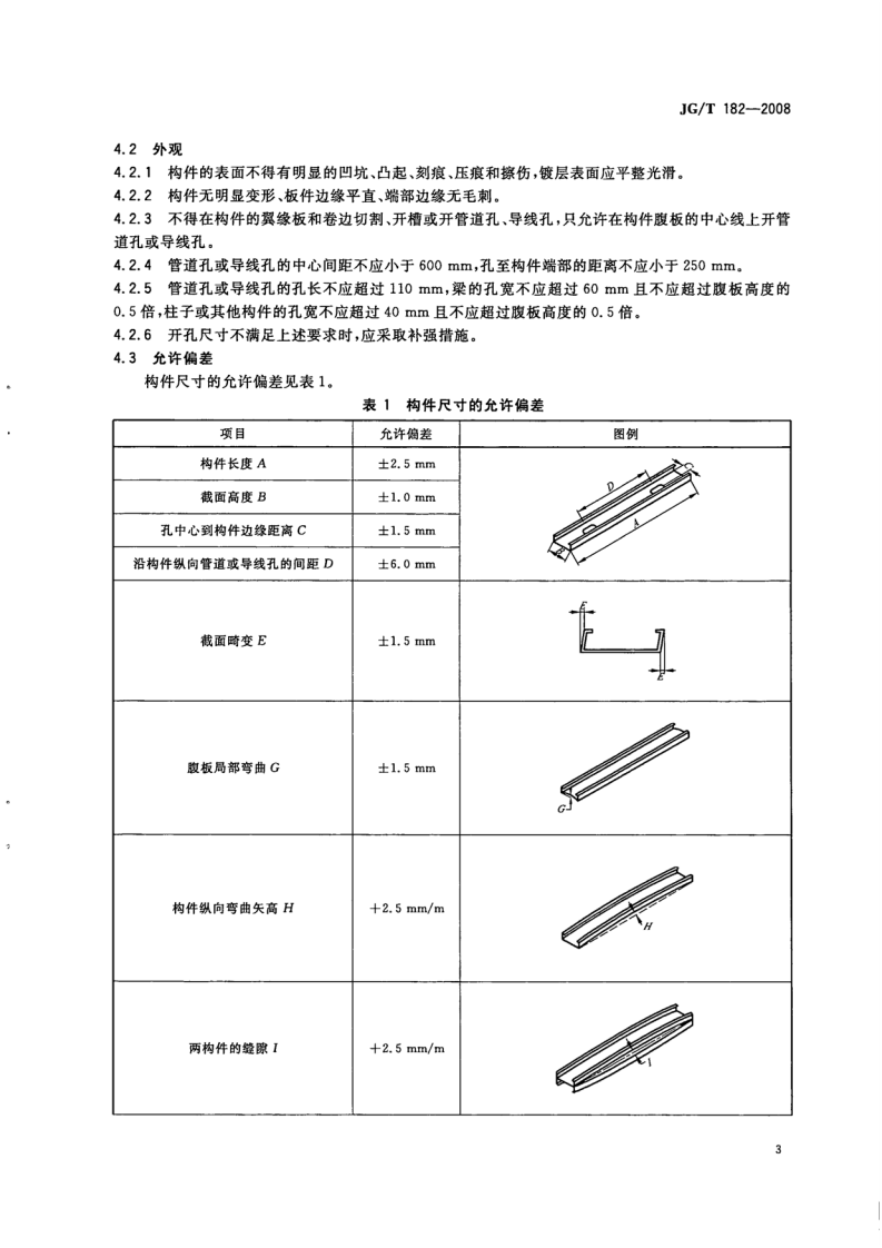 JGT182-2008 住宅轻钢装配式构件.pdf 第5页