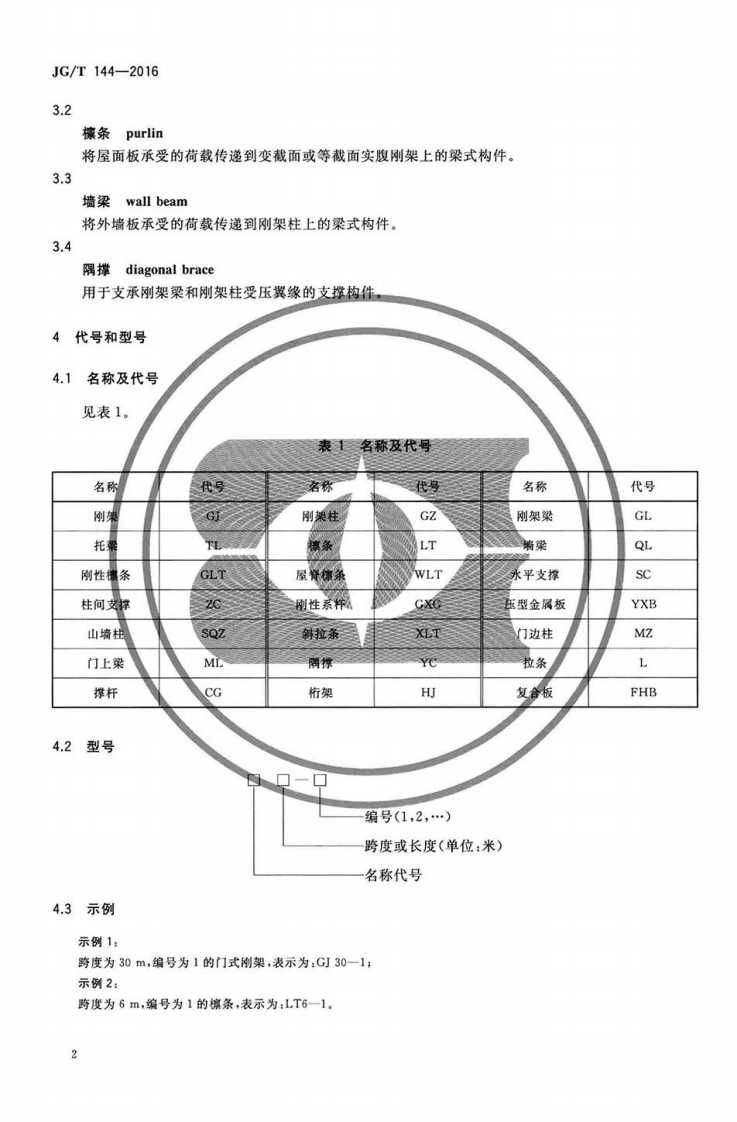 JGT144-2016 门式钢架轻型房屋钢构件.pdf 第5页