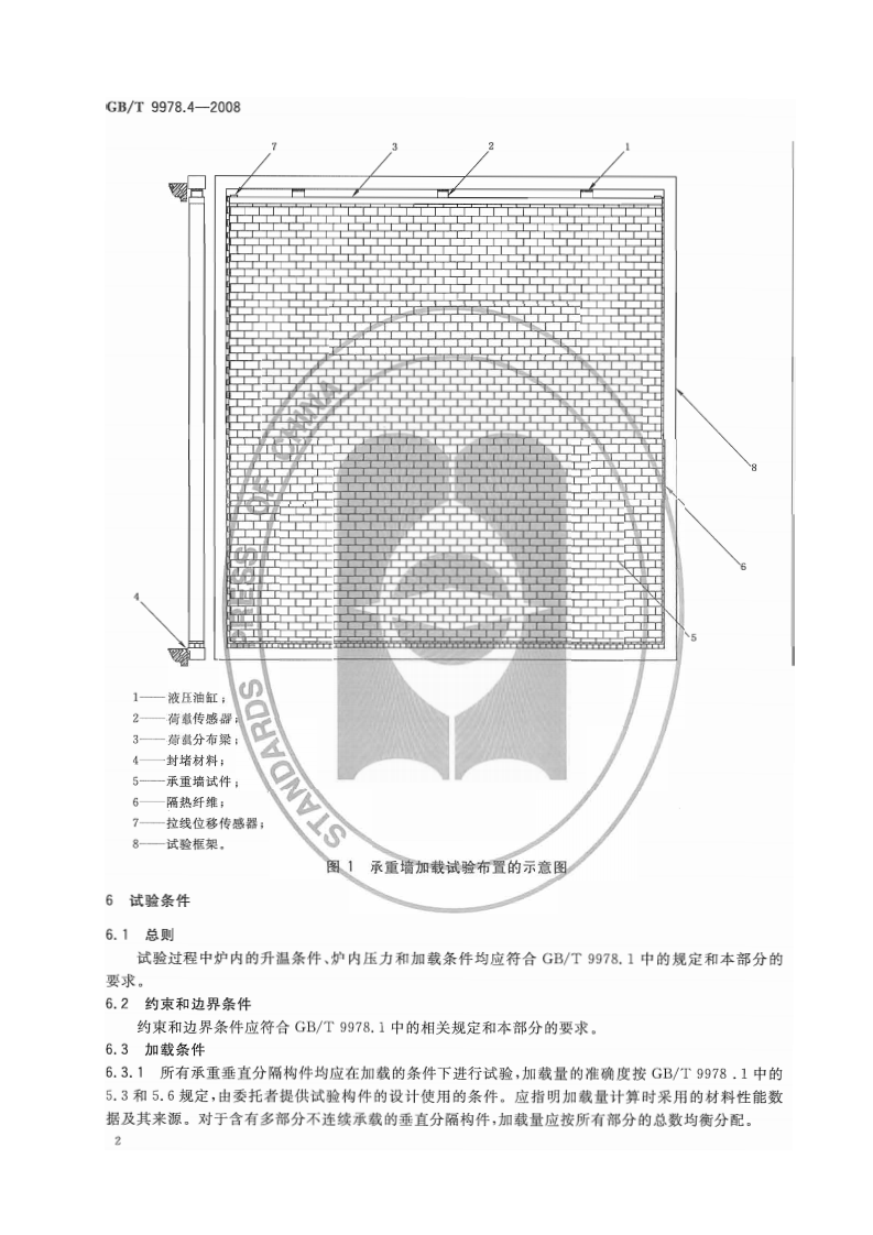 GBT9978.4-2008 建筑构件耐火试验方法  第4部分承重垂直分隔构件的特殊要求.pdf 第5页