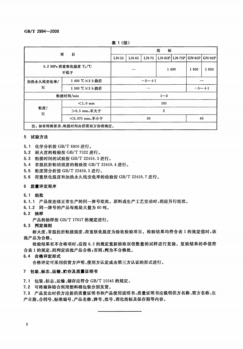 GBT2994-2008 高铝质耐火泥浆.pdf 第4页