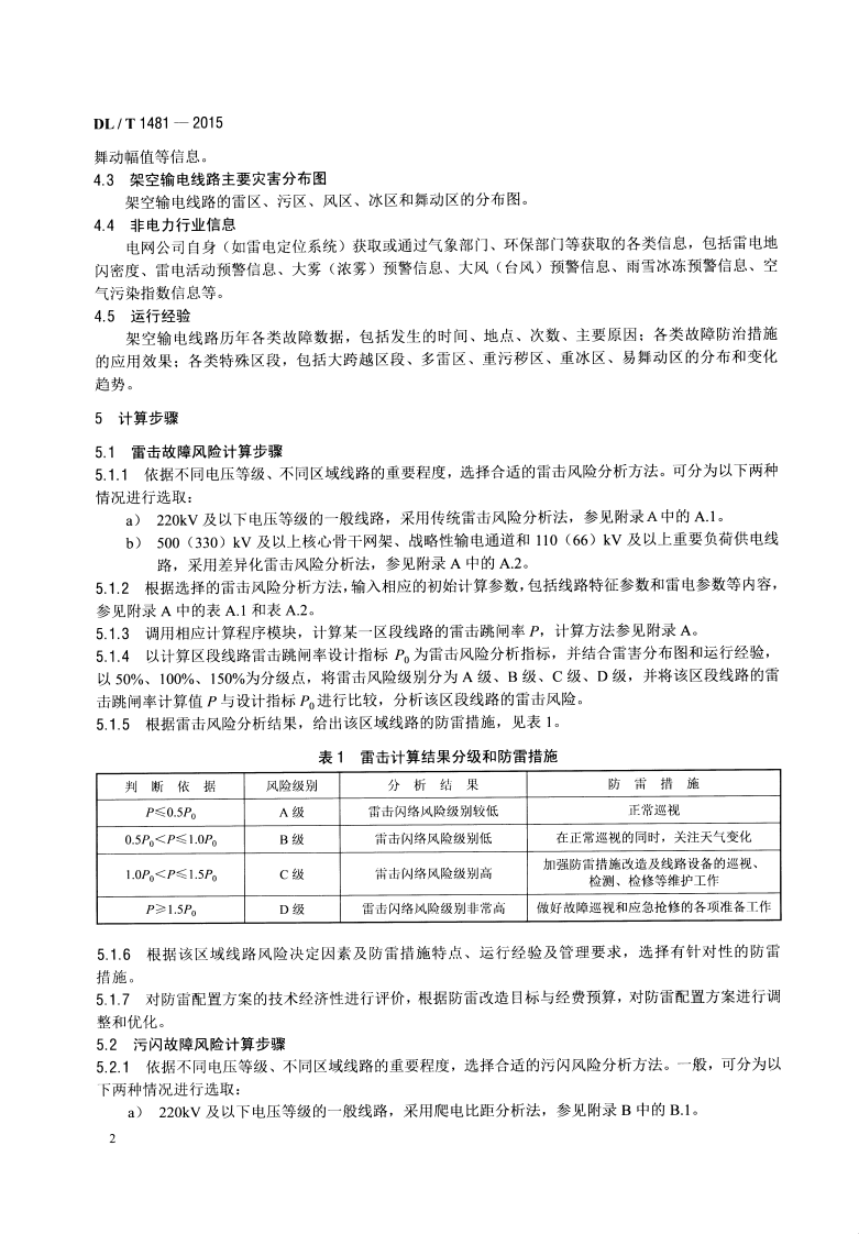 DLT1481-2015 架空输电线路故障风险计算导则.pdf 第5页