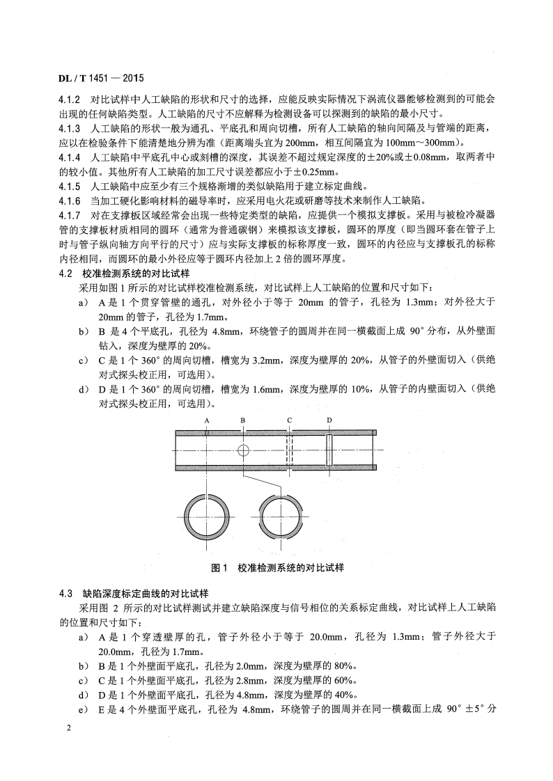 DLT1451-2015 在役冷凝器非铁磁性管涡流检测技术导则.pdf 第5页