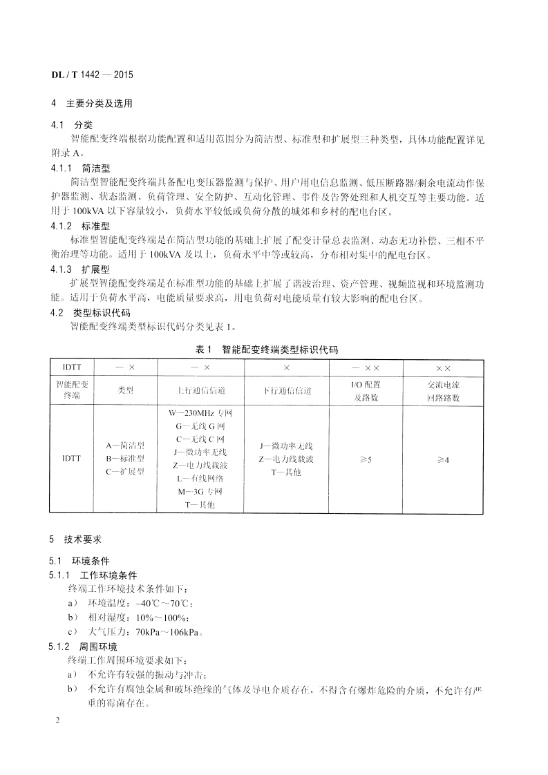 DLT1442-2015 智能配变终端技术条件.pdf 第5页
