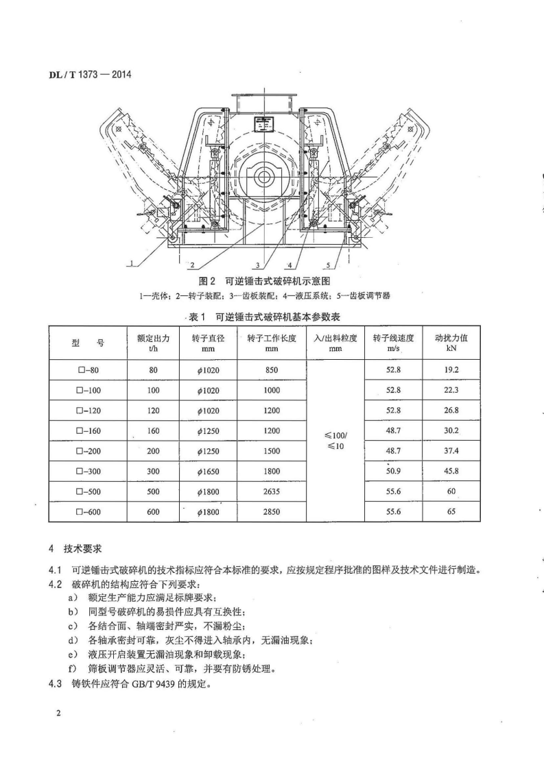 DLT1373-2014 可逆锤击式破碎机.pdf 第5页