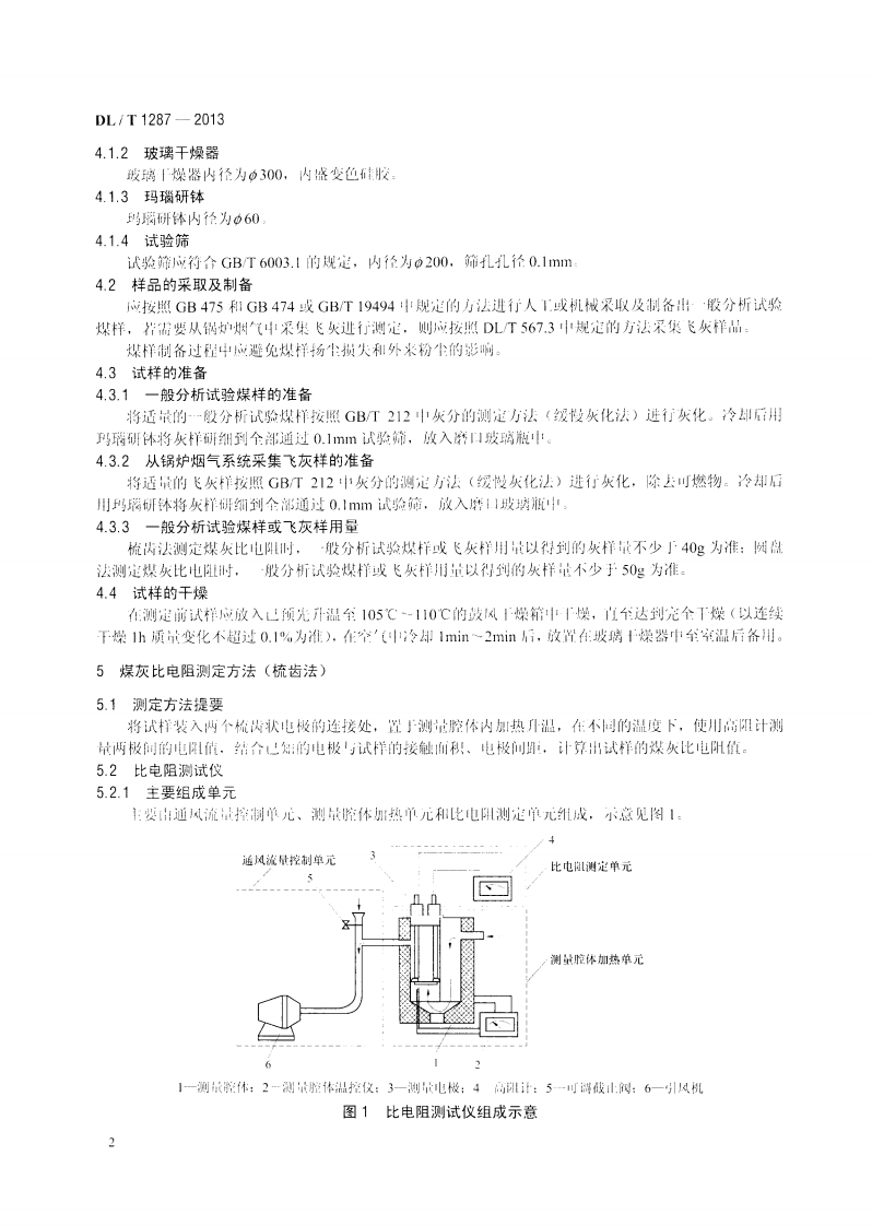 DLT1287-2013 煤灰比电阻的试验室测定方法.pdf 第5页