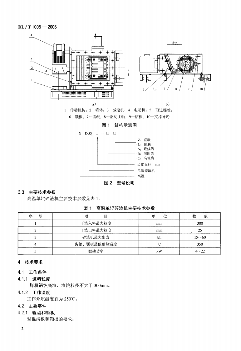 DLT1005-2006 高温单辊碎渣机.pdf 第5页