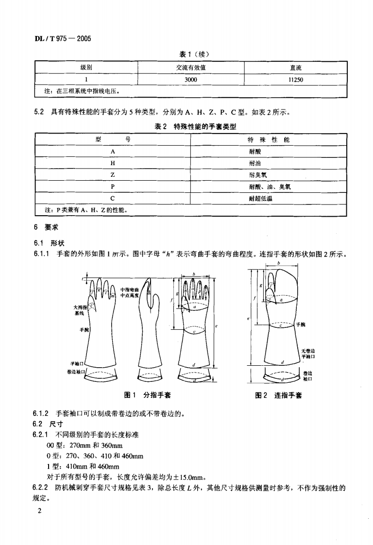 DLT975-2005 带电作业用防机械刺穿手套.pdf 第5页